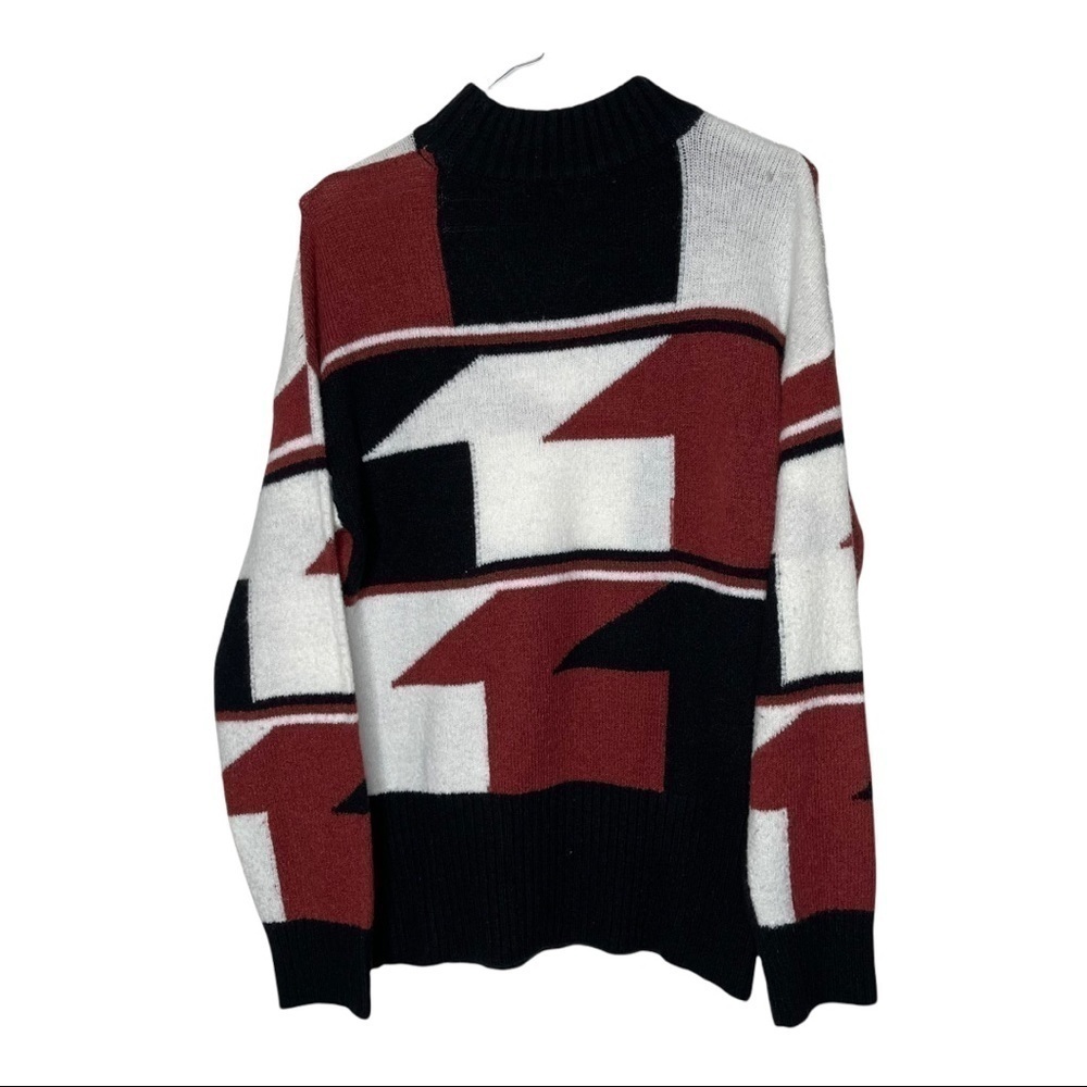 Olivia Sky Soft and Warm Geometric Print Winter Sweater Size Medium - Picture 5 of 5